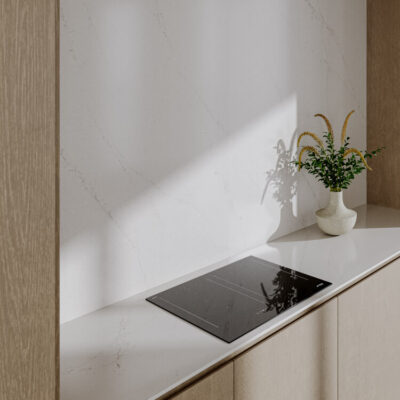 Technistone Kvarts Benkeplate Mistral White 20mm