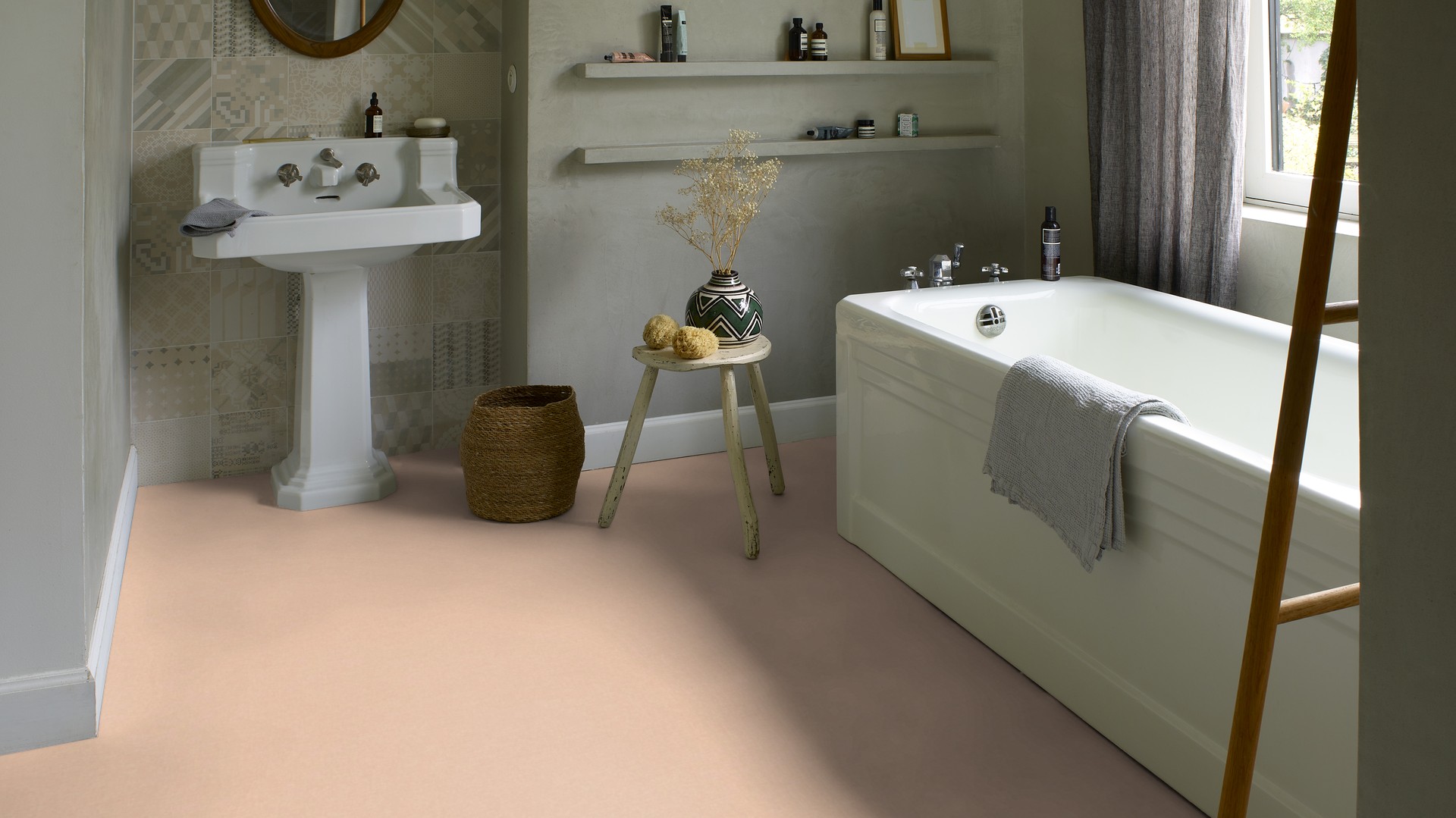 Tarkett Aquarelle Våtromsbelegg Chambray Terracotta - Bilde 2