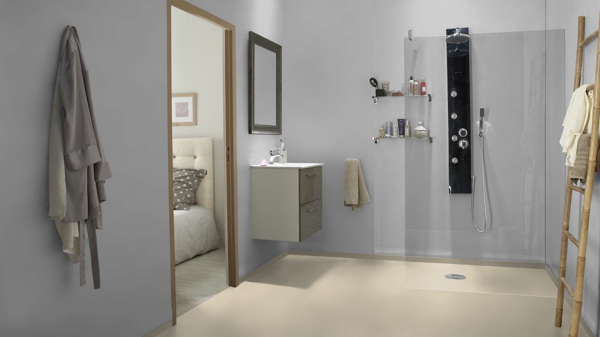 Tarkett Aquarelle Våtromsbelegg Chambray Linen - Bilde 3