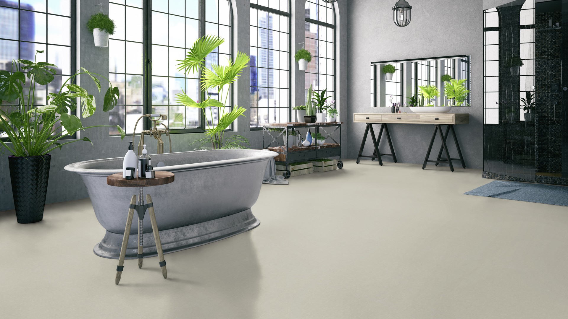 Tarkett Aquarelle Våtromsbelegg Chambray Moss - Bilde 3