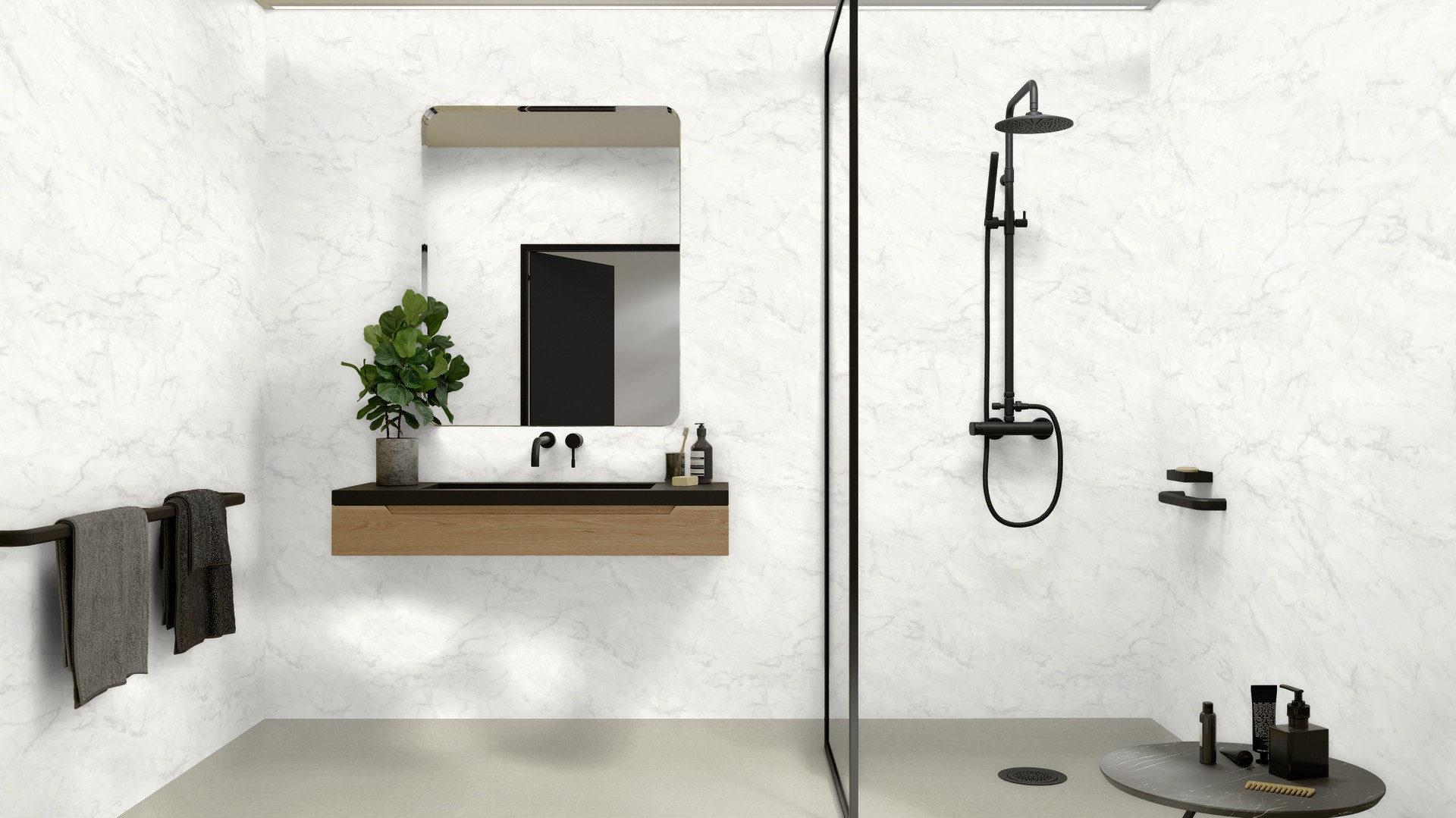 Tarkett Aquarelle Våtromsbelegg Chambray Moss - Bilde 5