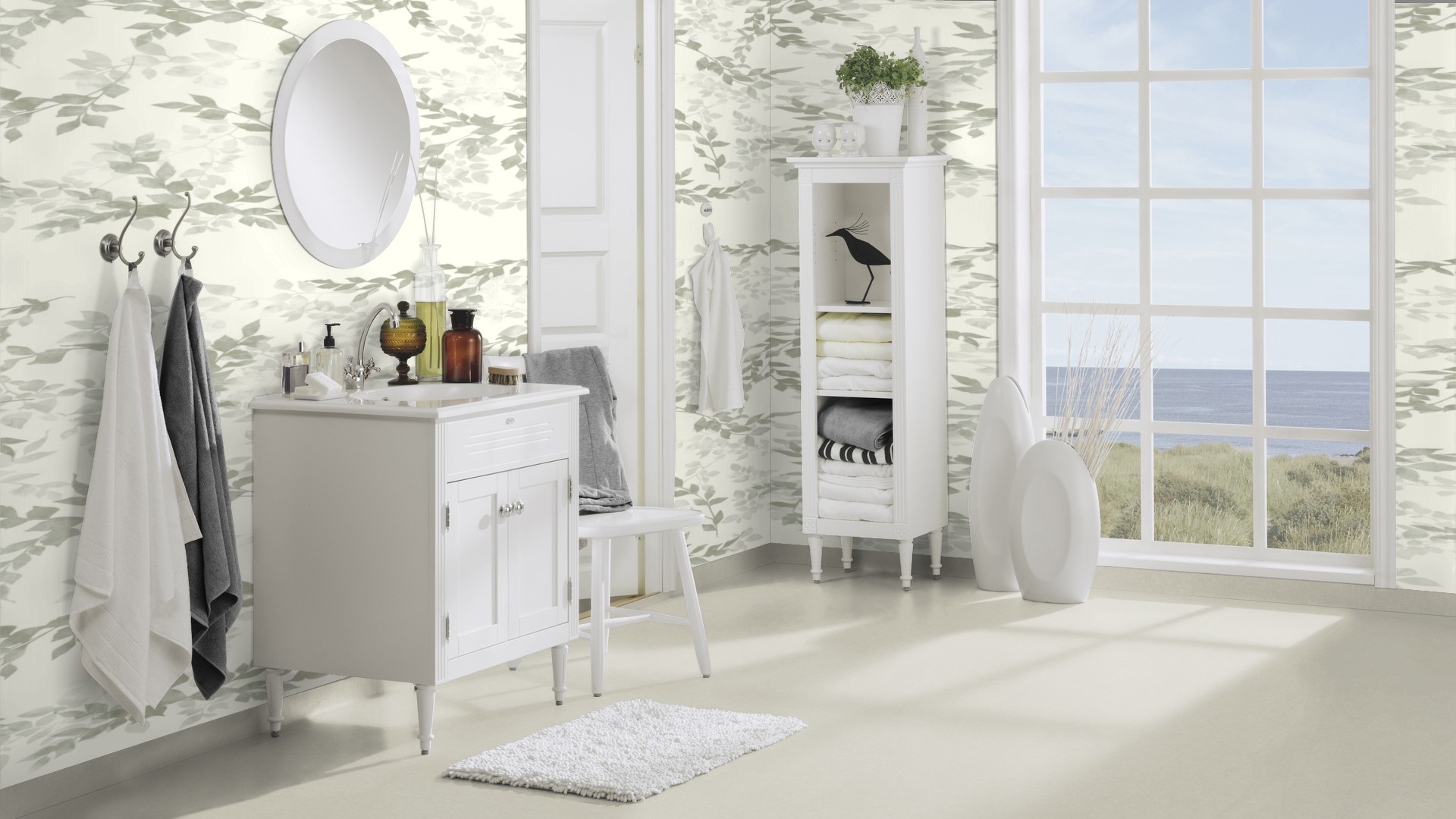 Tarkett Aquarelle Våtromsbelegg Chambray Moss - Bilde 2