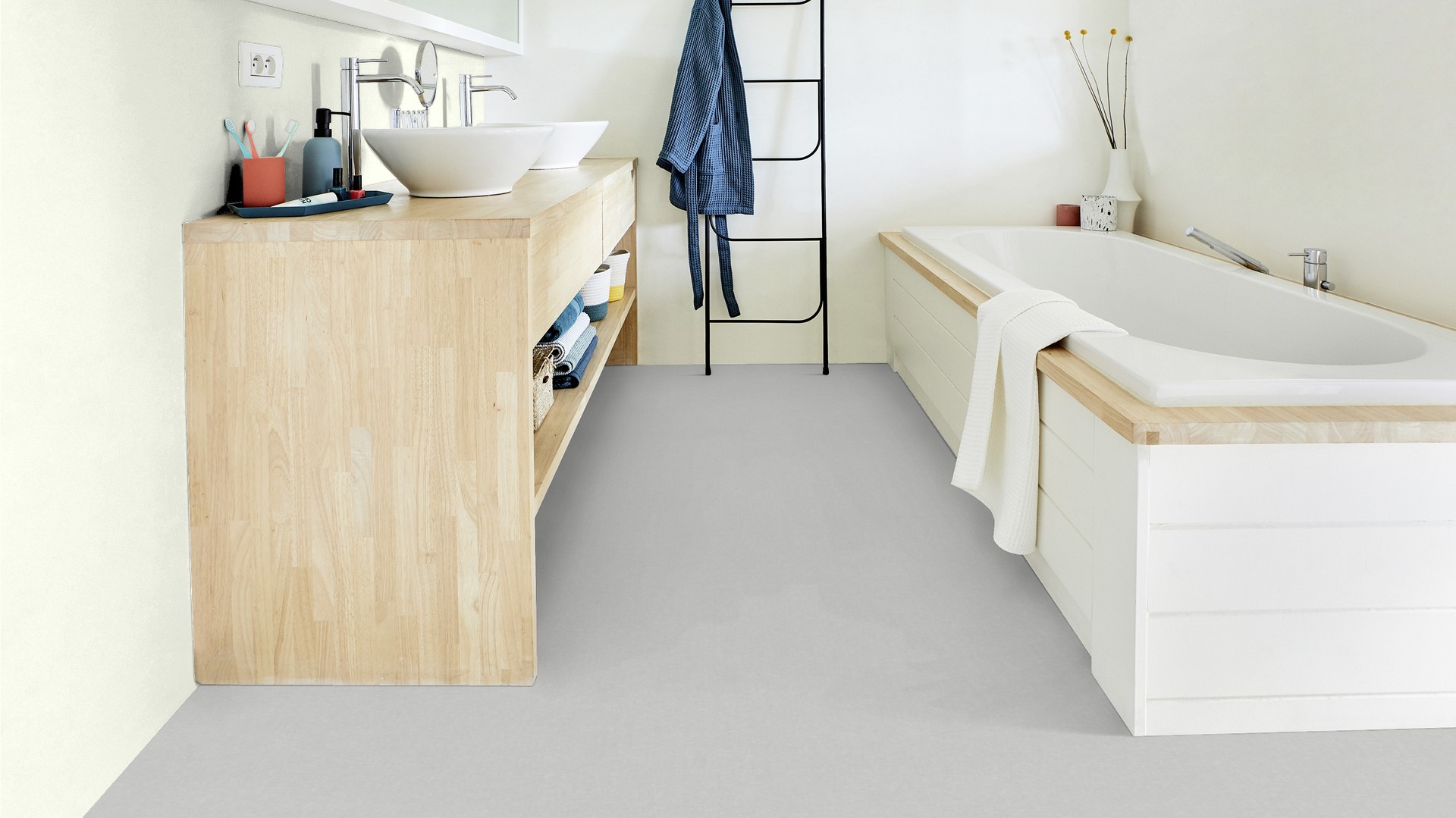 Tarkett Aquarelle Våtromsbelegg Chambray Sky - Bilde 2