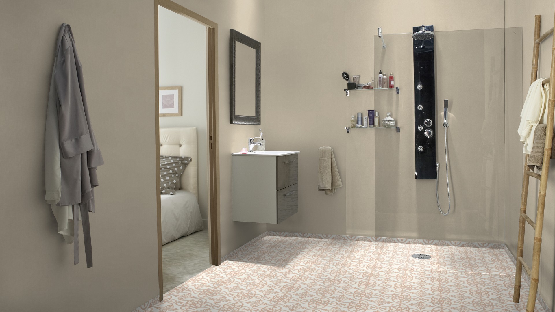 Tarkett Aquarelle Våtromsbelegg Lyon Terracotta - Bilde 3