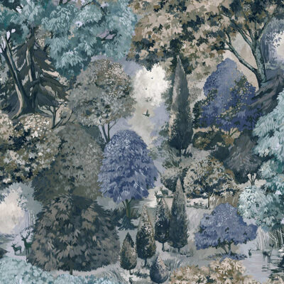 Tales of the Manor Pinecrest Teal Green 91952