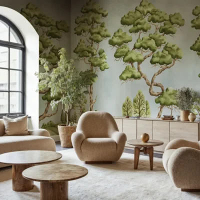 Rebel Walls, Poetic Trees Light Blue stue