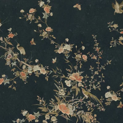 Sandberg Bloom, Midnight Blue produktbilde tapet