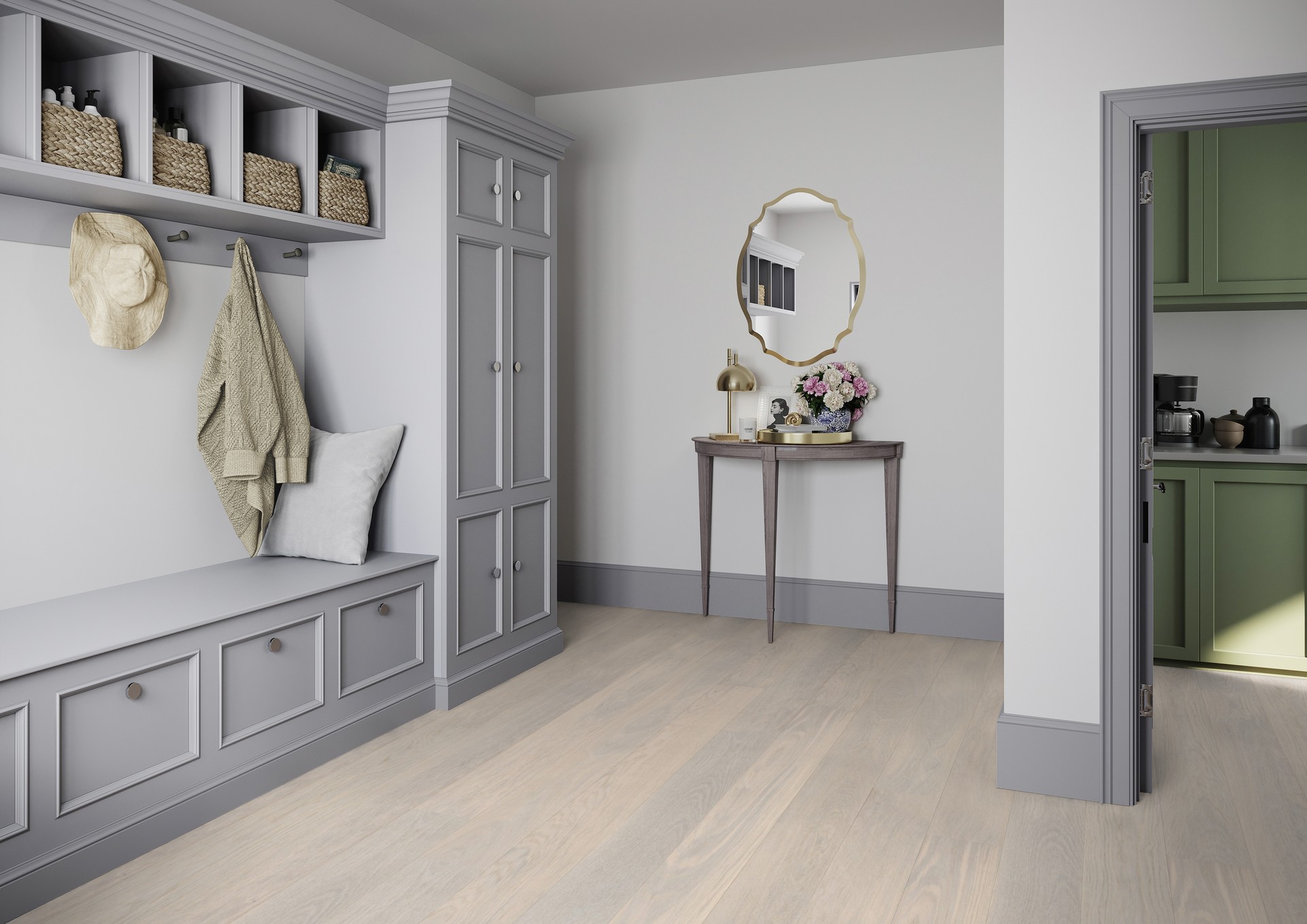 Tarkett Shade Eik Cotton Eik White Plank XT gangen