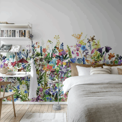 Fototapet med blomstereng – Rebel Walls May Meadow