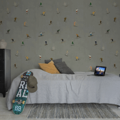 fototapet skiløpere rebel walls tapet