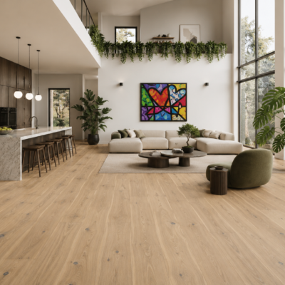 Boen Eik Canyon Chaletino Live Pure ekstra bred 1-stavs eikeparkett