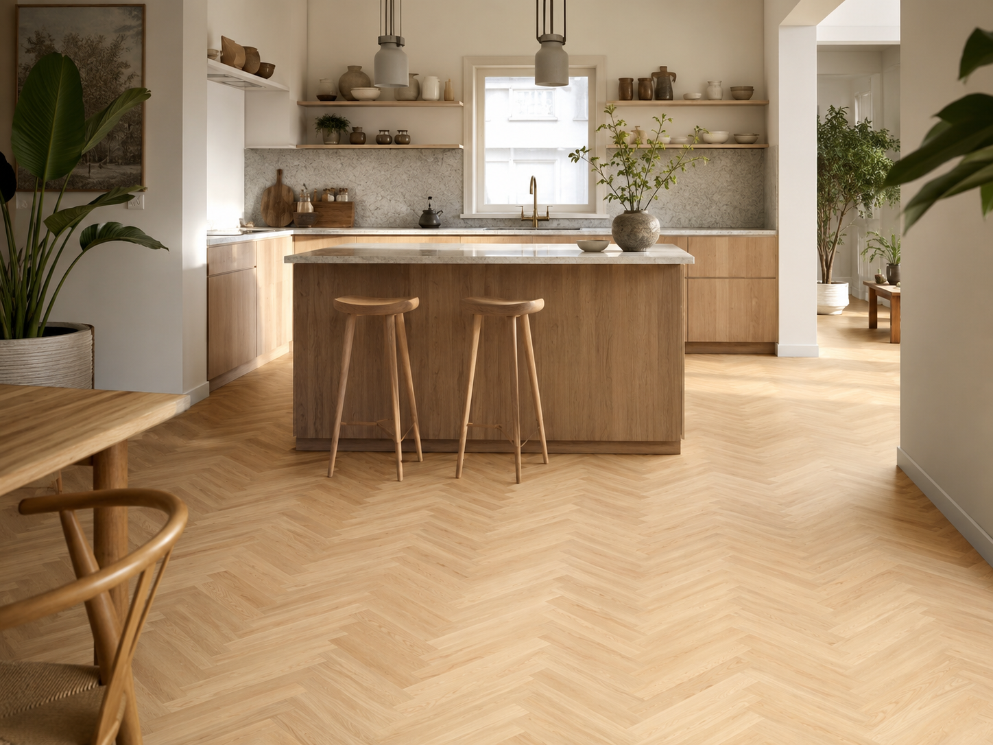 Boen Fiskebensparkett Prestige Ask Transparent - Bilde 3