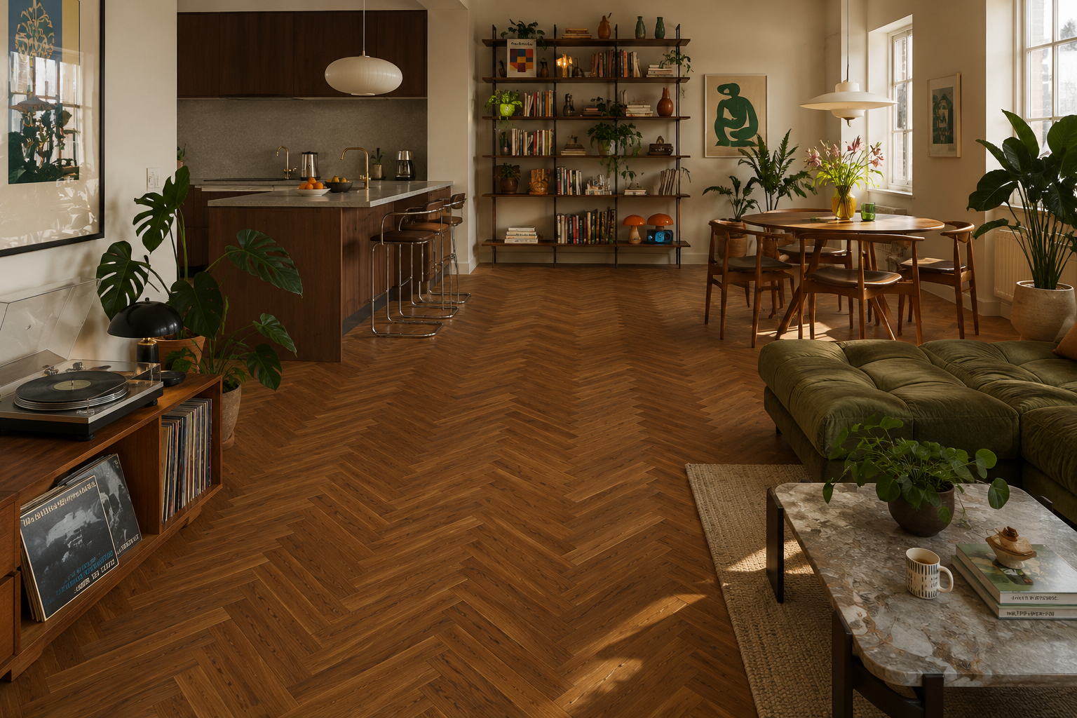 Boen Fiskebensparkett Prestige Eik Toscana - Bilde 2