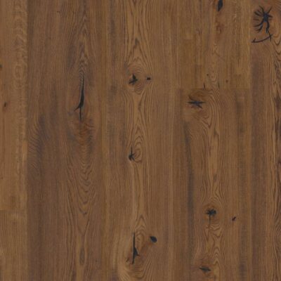 BOEN Chaletino Eik Antique Brown Live Natural håndskrapt 1-stavs parkett i mørk brun eik