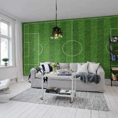 Rebel Walls Football fotballtapet til barnerom og ungdomsrom