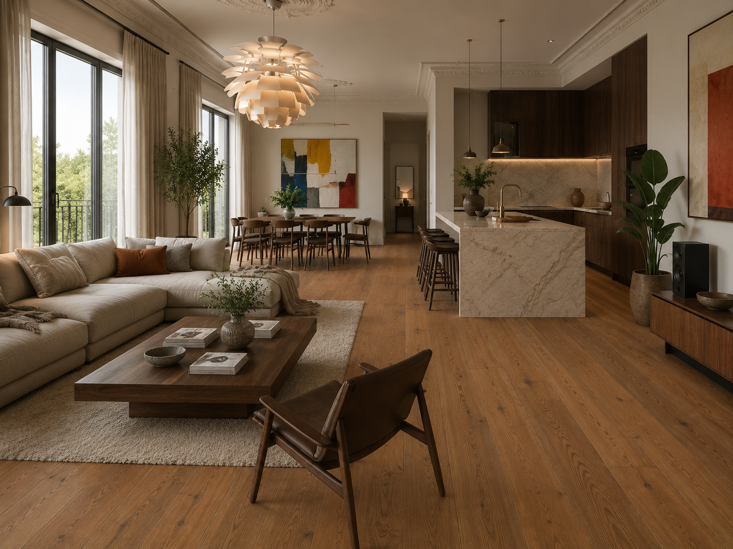 Boen Bofelle Eik Soft Brown Lively OiledPro oljet 1-stavs parkett