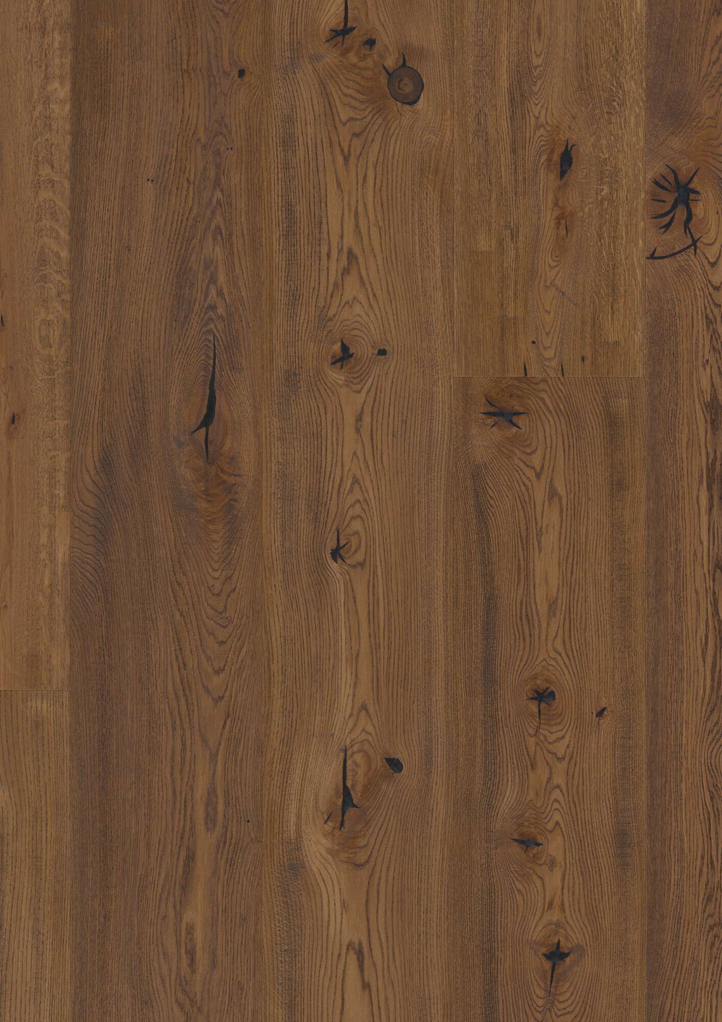BOEN Chalet Eik Antique Brown Canyon børstet Live Natural olje med ekstra brede og lange parkettplanker
