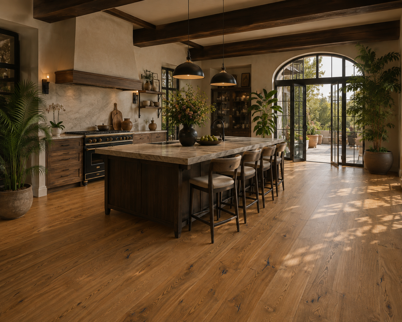 BOEN Chalet Eik Antique Canyon Live Natural med ekstra brede og lange parkettplanker i rustikk sortering