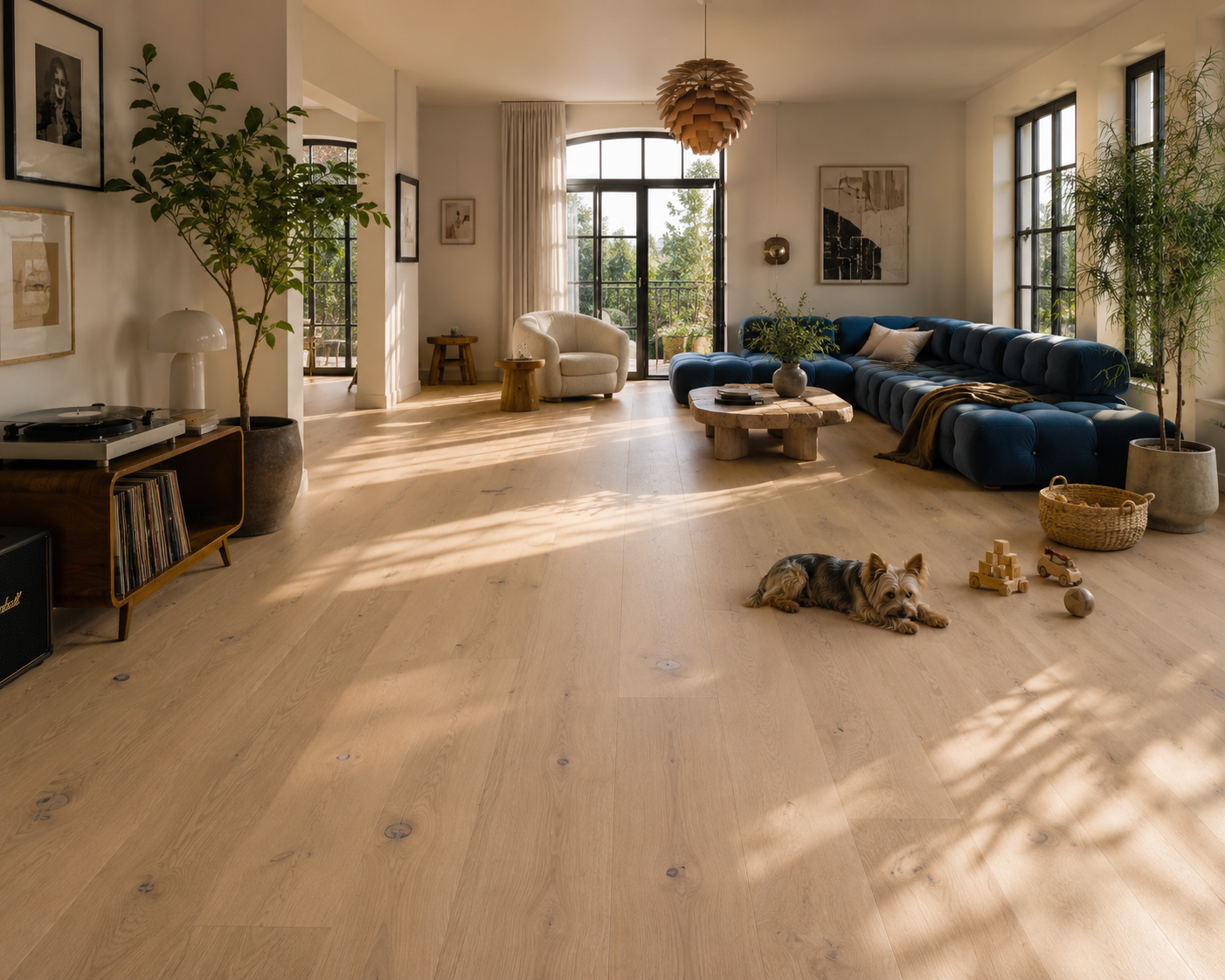 BOEN Chalet Eik White Traditional Live Natural med ekstra brede og lange parkettplanker